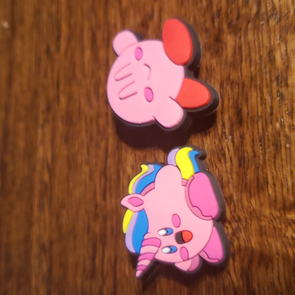 Kirbys Croc Charm Jibbitz Shoe Charm two pack